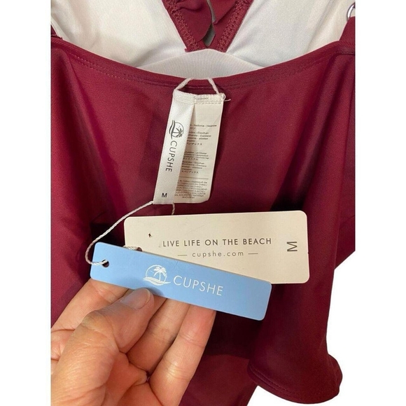 Cupshe Women's Red Swimsuit-one-piece - Picture 3 of 4